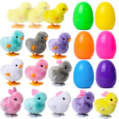 Solea™ 12 PCs Prefilled Chicks & Bunnies Eggs